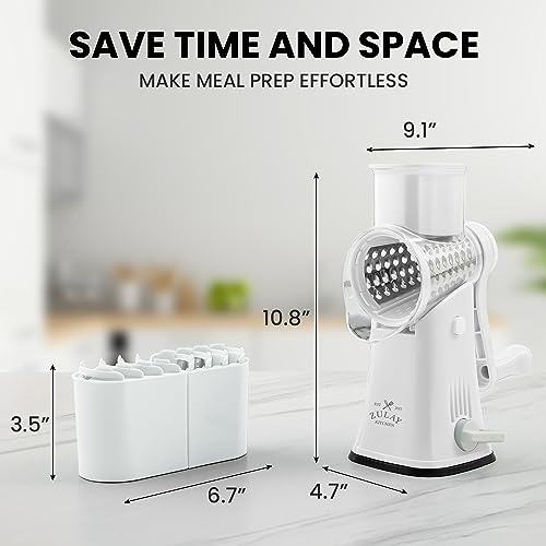 Rotary Cheese Grater Hand Crank, Vegetable Shredder - White - color: 07 - White