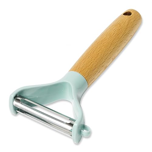 Beille Kitchen Gadget Pastel Y Peeler Wooden Handle Cooking Tool Home Goods - style: Y Peeler