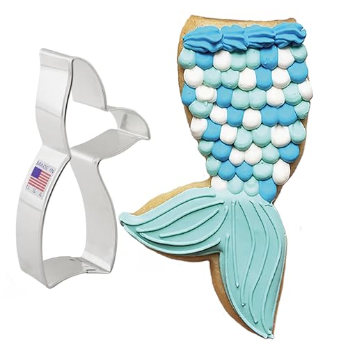 Ann Clark Mermaid Tail Cookie Cutter, Large 4-1/4" Made in USA - style: Mermaid Tail