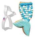 Ann Clark Mermaid Tail Cookie Cutter, Large 4-1/4" Made in USA - style: Mermaid Tail
