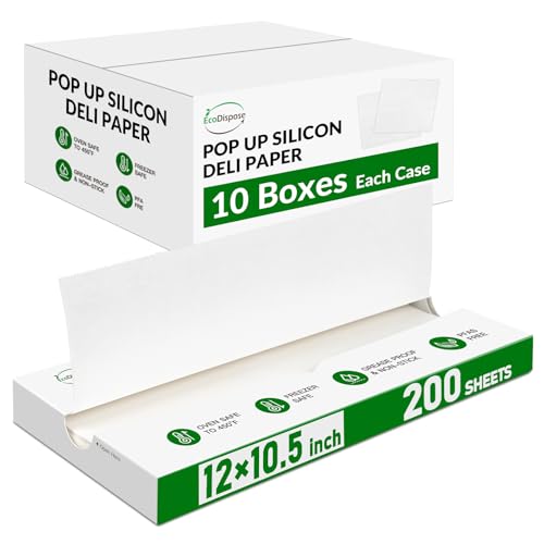 EcoDispose 2000 Count 12" x 10.5" Precut Pop Up Deli Paper Sheets, White - color: White, size: 12"x10.5"