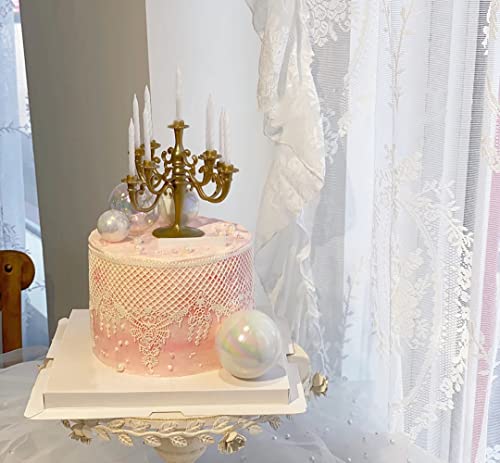 Embossing Lace Fondant Molds - Rose Flower Cake Lace Molds Set of 3 - color: D-Pink