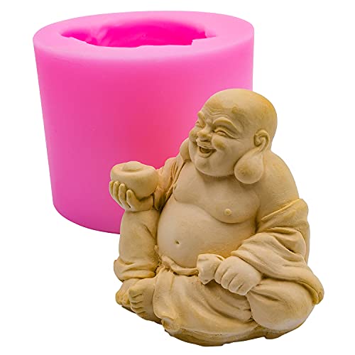 Redxin Buddha Silicone Soap Mold and Candle Mold for Handmade Soap and Candle Making, DIY Craft, Chocolate, Candy, Cake Making - color: Buddha-17