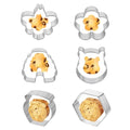 Thinp 6 Pack Bee Cookie Cutter Set-Pooh Bear,Bee,Beehive,Hexagon Honeycomb,Flower and Honey Jar Stainless Steel Cookie Cutters for Honey Bee Party Baking Muffins Decoration Holiday Bakeware