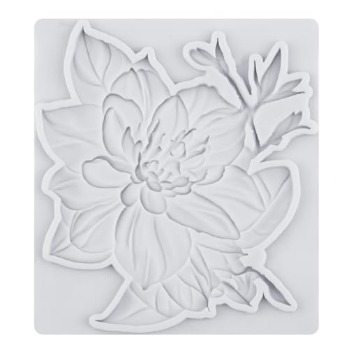 Flower Silicone Mold Hydrangea Camellia Fondant Molds Set of 4 - color: Style K