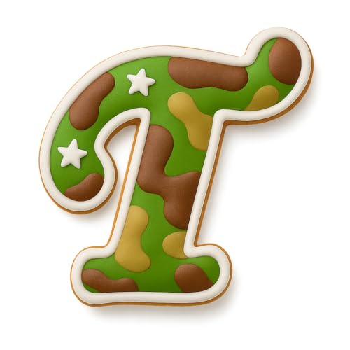 Mighty Gadget Fancy Cursive Letter A to Z Cookie Cutter - 4" Tall Alphabet Baking Mold (Random Color) (T) - color: T