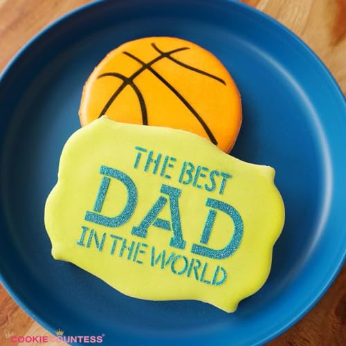 The Cookie Countess Basketball 2 Sizes Stencil