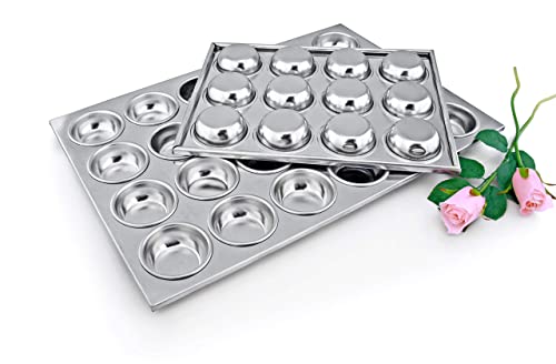 New Star Foodservice 37838 Commercial Grade Aluminum Muffin Pan - color: Silver, size: 24-Cups