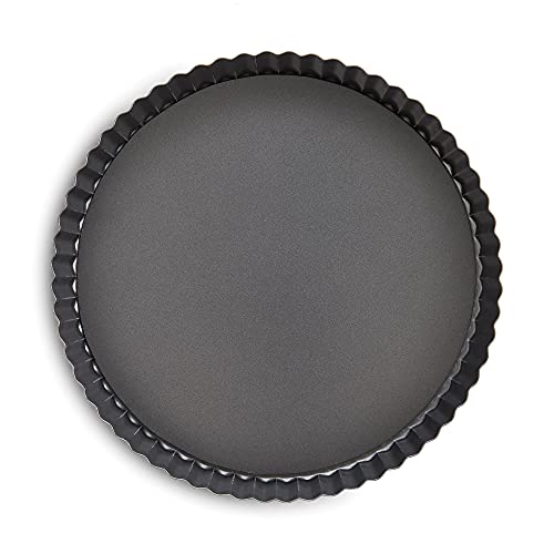 Mrs. Anderson's Baking Quiche Pan, Removable Base, Non-Stick Carbon Steel, 11-inch - size: 11-Inch, Round