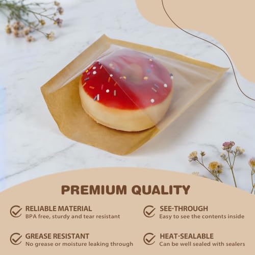 T-Raputa Cookie Bags, 100 Pack, 5.7x6.5 Inch