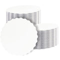 qiqee 10 Inch White Wave Cake Boards Round 15-Packs Circles Rounds Base Food-Grade Cardboard Wave Cake Plate（Thinner But Stronger） - color: White, size: 10 inch / 15Pcs