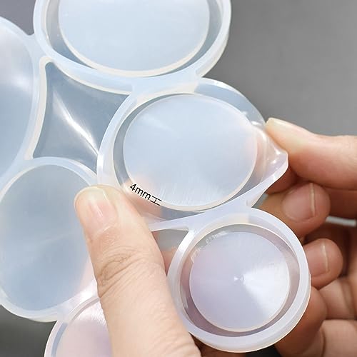 mostsom Chocolate Silicone Mold Silicone Mold Round Lollipop Mold Cake Decorating Tools 3D Snack Tool For Same as Snack Party Kitchen 2PCS (G_ Round) - size: G_ Round