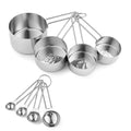 8PCS Measuring Cups, OHOLA Stainless Steel Measuring Cups and Spoons Set, Great for Cooking and Baking