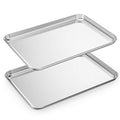 Baking Sheets Set of 2, HKJ Chef Cookie Sheets 2 Pieces Stainless Steel Baking Pans & Toaster Oven Tray Pans, Rectangle Size 23.54L x 15.67W x 1.18H inch & Non Toxic & Healthy & Easy Clean - size: 24inch