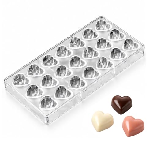 polycarbonate chocolate mold polycarbonate chocolate bar mould heart Valentine Day gift (19268) - color: 1