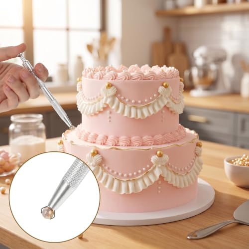 Baking Tweezers, Cake Decorating Tools Pearl Sprinkles, 4Pcs