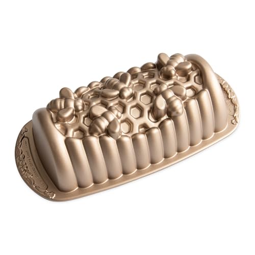 Nordic Ware Honey Hive Loaf, 6 Cup, Toffee - size: 6 Cup, style: Honey Hive Loaf
