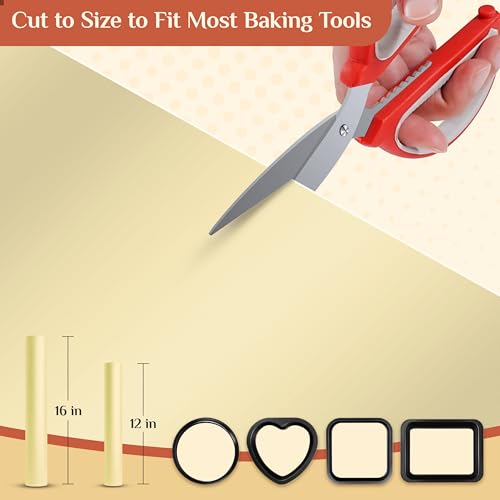 GTJ Silicone Baking Mat Roll, Reusable Baking Sheet Liners, 16 in x 10 ft - color: Beige, size: 120"L x 16"W