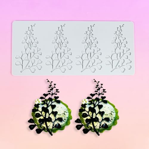 Silicone Fondant Leaf Mold, Polymer Clay Leaves Mold for Baking, Cake Decorating, Candy Making, DIY Crafts (A_ Leaves) - size: A_ Leaves