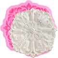 Baroque Fondant Mold Relief Flower Lace Silicone Chocolate Mold - color: Style O