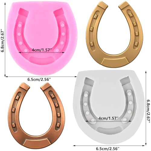 Horseshoe Hoof Silicone Molds Horse Hoof Fondant Chocolate Mold Set Of 2 - color: Style D