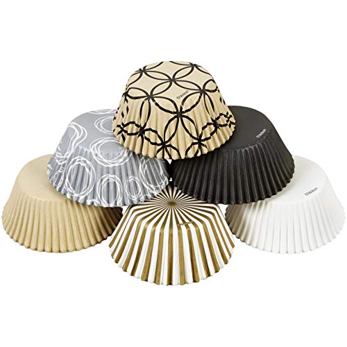 Wilton Elegance Standard Cupcake Baking Cups, 150-Count - color: Metallic