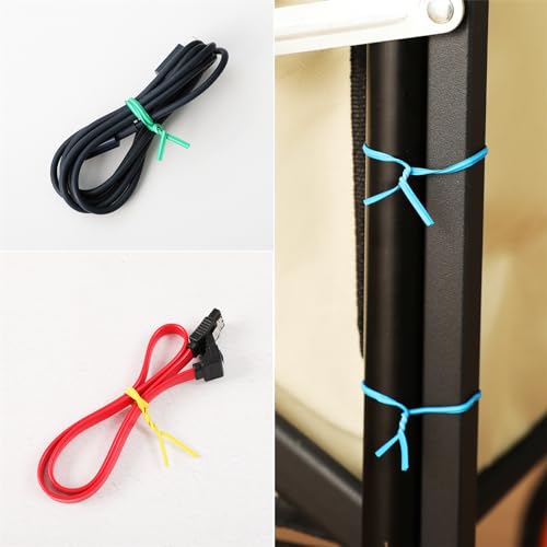 300 pcs 5 inches White Plastic Twist Ties, Cable Ties, for Bags, Gardening Tools - color: White
