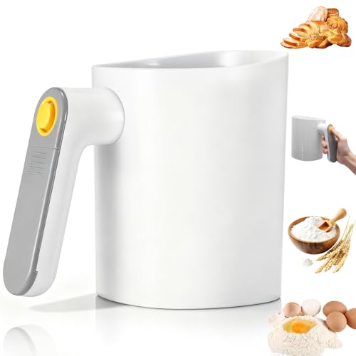 Flour Sifter for Baking, Battery Operated Capacity Powdered Sugar Sifter 1L