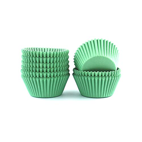 300 Count Green Cupcake Liners Standard Paper Baking Cups - color: Green