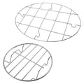 2 Pack Cooking Racks, 9.8 Inch Oval with 5.9 Inch Round