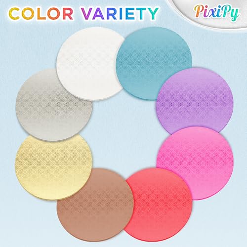 Cake Boards, 4 Pack, 8 inch, White, Reusable Round Cake Drums - size: 4 Pack, 8 inch