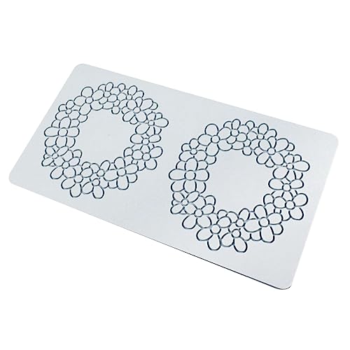 Snowflake Silicone Chocolate Candy Fondant Mold 3D Embossing - size: D_ Flower Ring