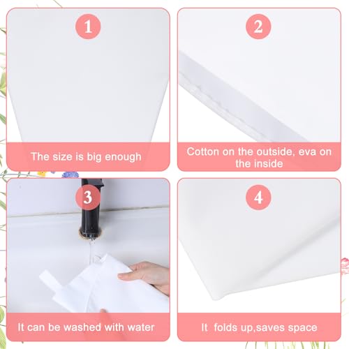 6 Pack 24 Inch Reusable Piping Pastry Bags Large Canvas Cake Decorating Bags with Plastic Coating for Frosting, Icing, Cupcakes, Cookies