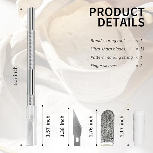 Premium Bread Lame – Steel Sourdough Scoring Tool for Home Bakers