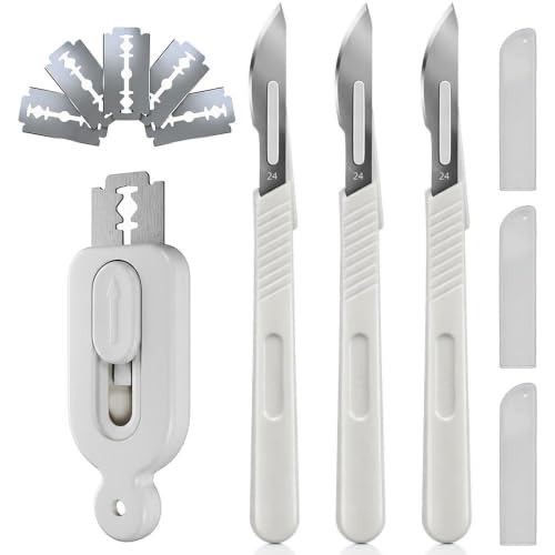 Bread Lame Set 4 Pack Sourdough Scoring Tool Stainless Steel Dough Scoring Knife with Replaceable Razor Blades Storage Box Long and Short Handle for Artisan Bread Baking