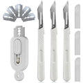 Bread Lame Set 4 Pack Sourdough Scoring Tool Stainless Steel Dough Scoring Knife with Replaceable Razor Blades Storage Box Long and Short Handle for Artisan Bread Baking