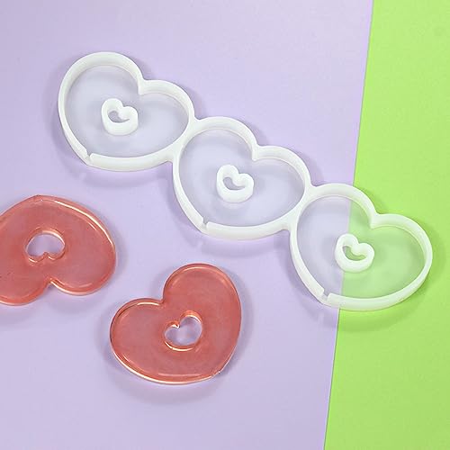 mostsom Silicone Lollipop Mold,Love Wings/Heart/Round Shape Mold,Cake Lollipop Fondant Mold,For Making Lollipop Chocolate Candy Cookie,Hard Candy,No Sticks 2PCS (Z Heart) - size: Z_ Heart