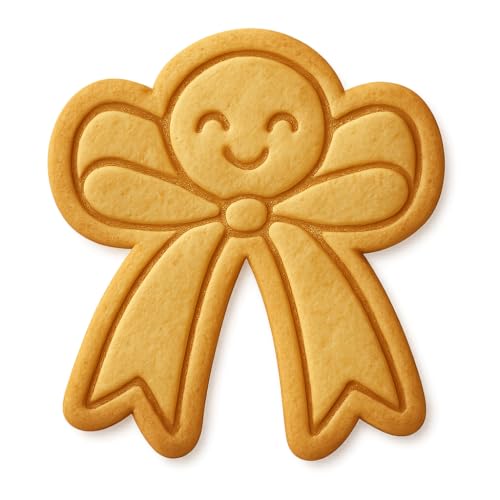 Joyful Ribbon Cookie Cutter - 4x3.5" Fun Baking Design
