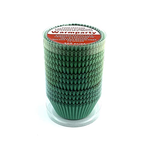300 Count Green Cupcake Liners Standard Paper Baking Cups - color: Green