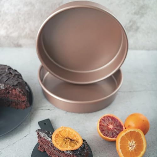 HAPPIELS 9 inch Raund Cake Pan 2 Pack Nonstick, PFOA & BPA Free - style: Round 9'' Pan 2-Pack