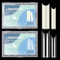 LIONVISON XL Square Nail Tips: 480PCS Extra Long NO C Curve Nails Tip