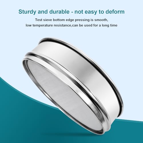 7.9" (20cm) 304 Stainless Steel Lab Sieve, 100 Mesh (0.15mm) Screen Sifter - size: 100Mesh(0.15mm)/Ф7.9in
