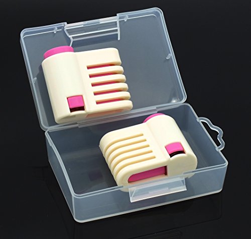 Yorwe 2PCS Cake Slicer Leveler, 5 Layers Bread & Toast Cutter (Rose Red) - color: Rose Red