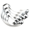 Bunch of Bananas Cookie Cutter Set - 5 inch, 4 inch, 3 inch, 2 inch - 4 Piece Fruit Cookie Cutters Shapes Molds - Stainless Steel - color: Bunch of Bananas