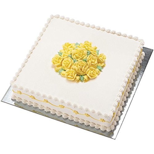 Wilton Silver 12-Inch Square Cake Platters, 5 Count