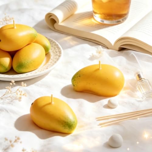 Silicone Mango Fruit Mold Tray with Funnels, 1 Pack - color: blue(4-cavity mango)