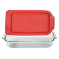 Pyrex 233 3-Qt Dish & 233-PC Red Lid - Made in USA