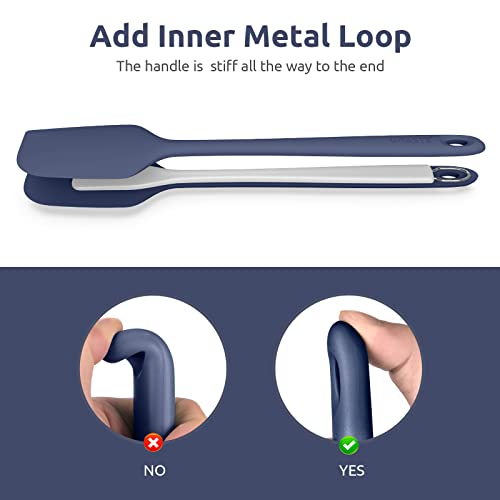 U-Taste 14in Extra Large Silicone Spatula, 600°F Heat Proof, Midnight Blue - color: Midnight Blue, size: 14 in (extra large spatula)
