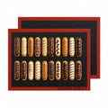 Perforated Silicone Baking Mats - Eclair Mat, Full Sheet 15x23in, Pack of 2 - size: Full Sheet Size - 15" x 23"(Pack of 2)