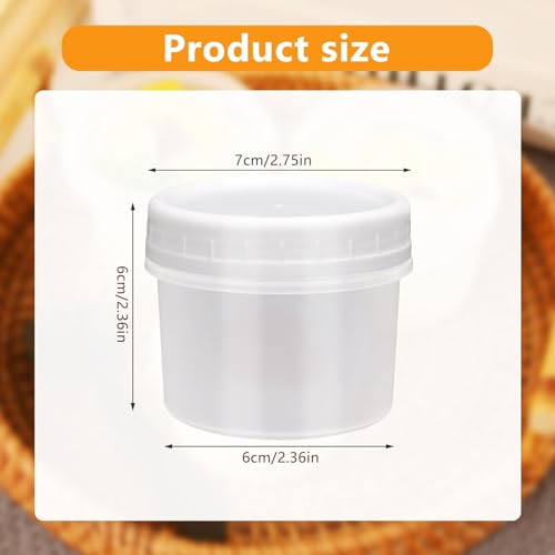 24 Pack 5 oz(160 ml) Food Storage Jars with Screw Lids